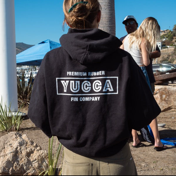 Yucca Box Unisex Hoodie - Black - Yucca Fins
