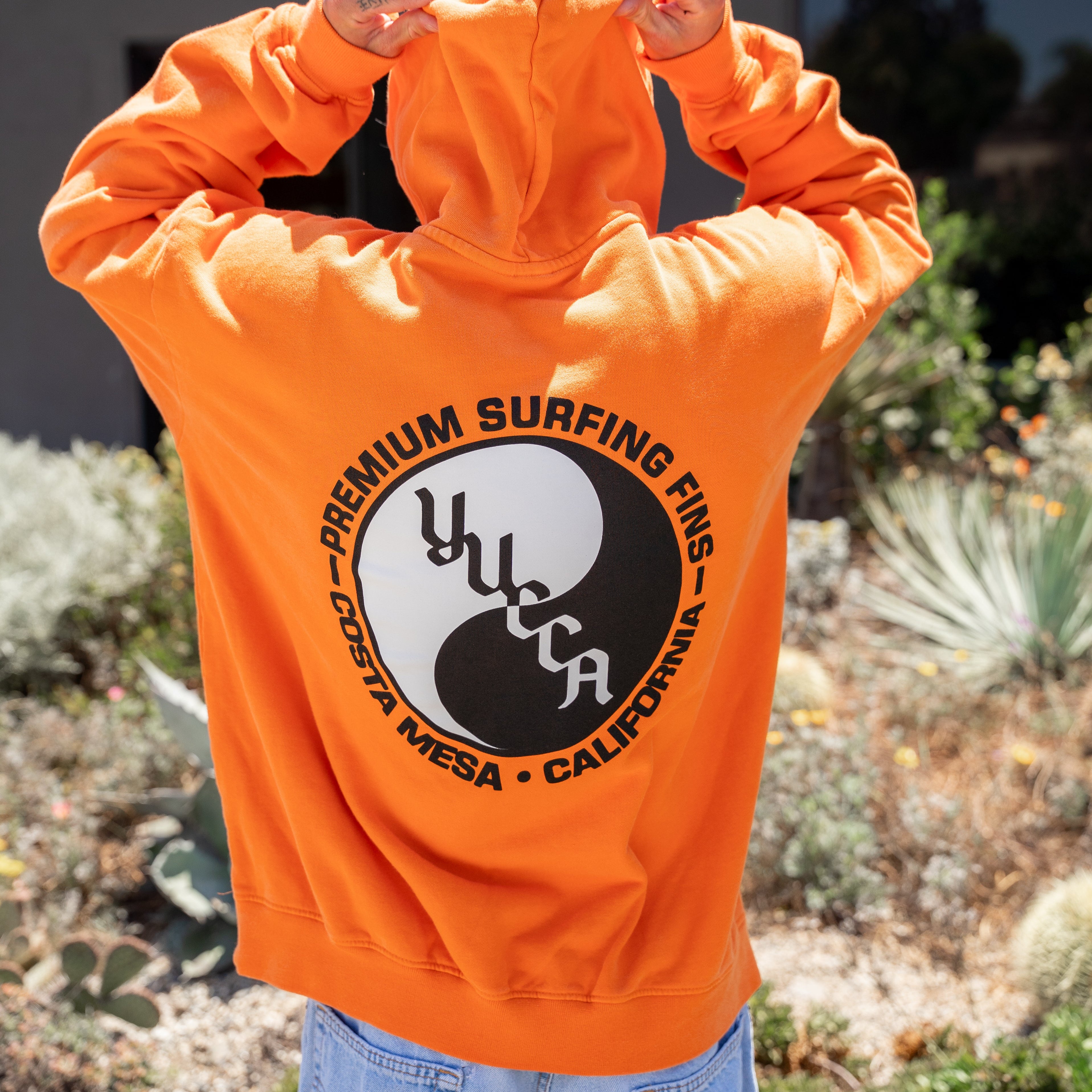 Yucca Yin Yang Hoodie - Orange