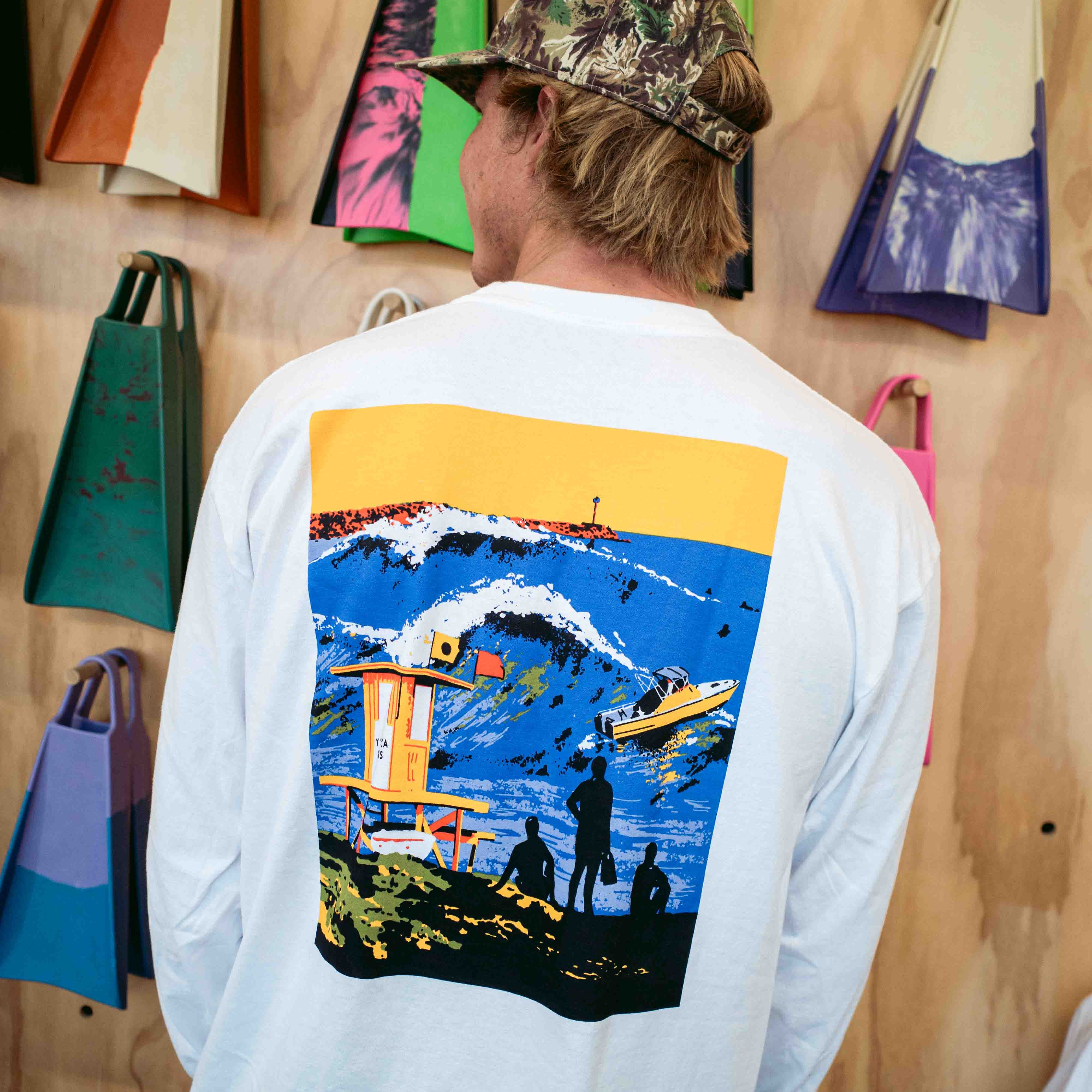 Yucca Wedge Men's Long Sleeve T-Shirt - Yucca Fins