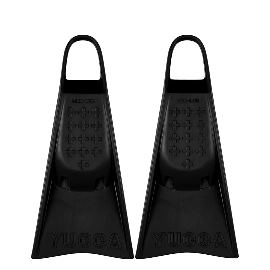 Yucca Black Long Blade Fins - Soft Flex