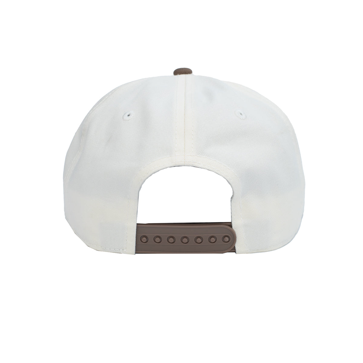 Back of White Yucca Wedge Tested Hat