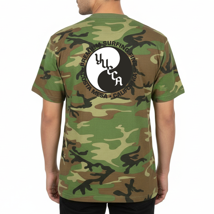 Yucca Woodland Camo Men's T-Shirt - Yucca Fins