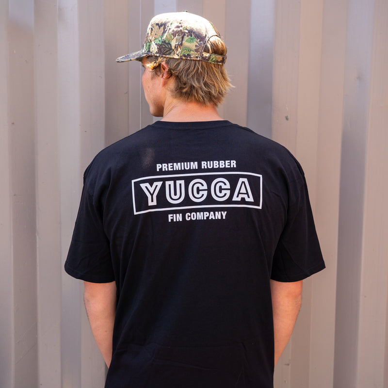 Yucca Box Men's T-Shirt - Black - Yucca Fins