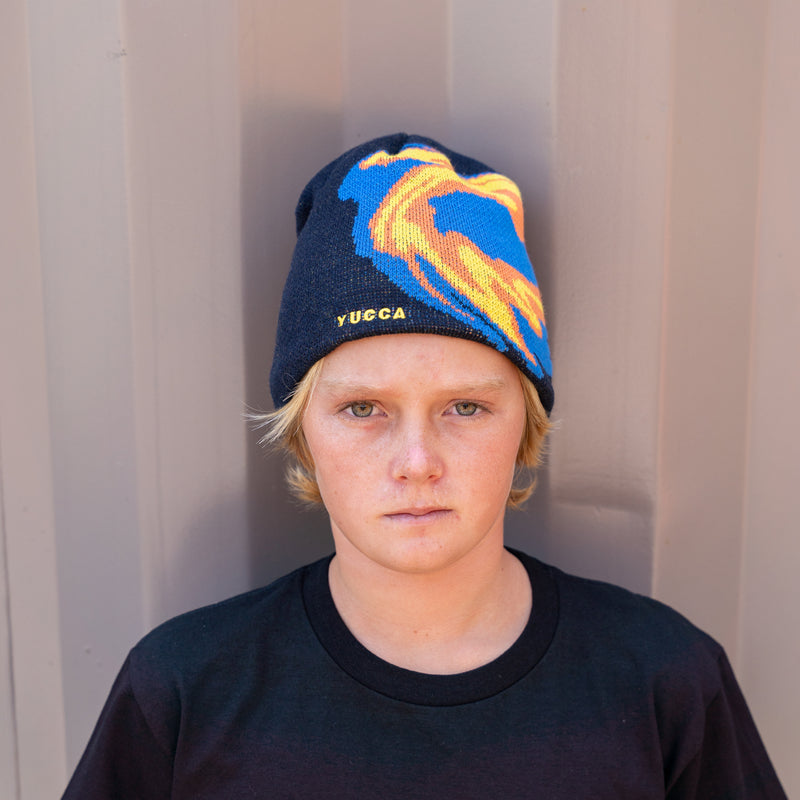 Yucca Storm Beanie - Blue - Yucca Fins