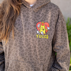 Yucca Heart Unisex Hoodie - Leopard - Yucca Fins