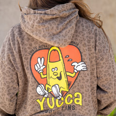 Yucca Heart Unisex Hoodie - Leopard - Yucca Fins