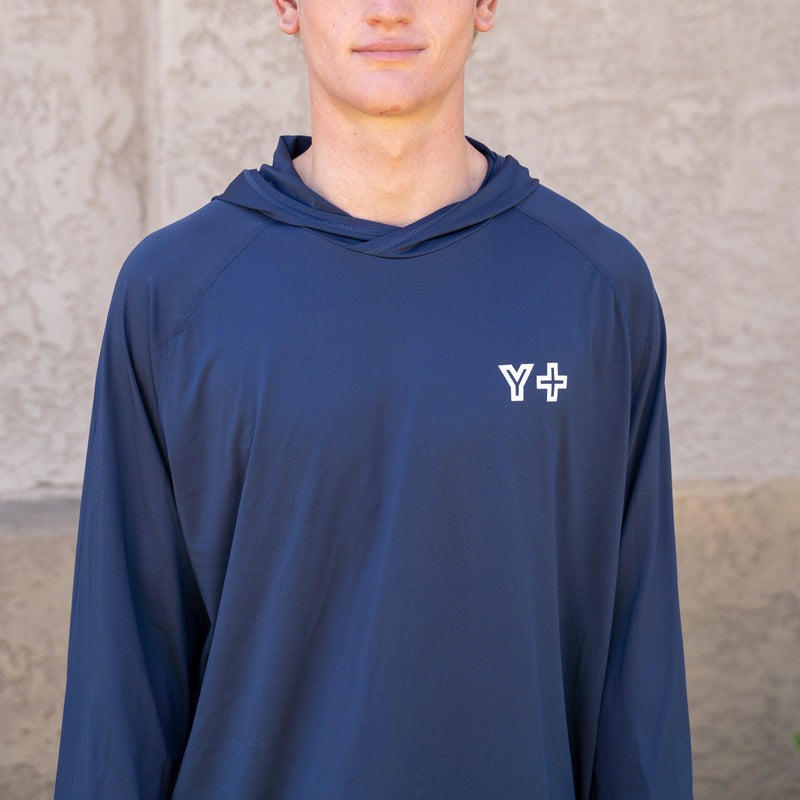 Yucca Unisex Sun Hoody - Navy - Yucca Fins