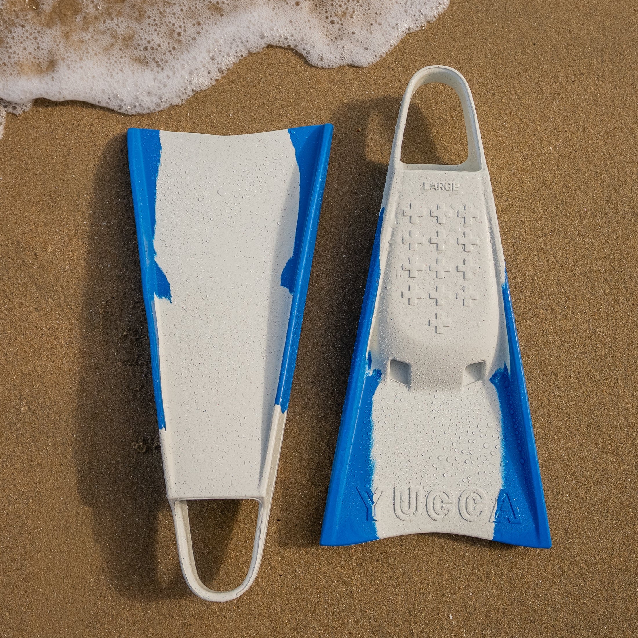 Yucca Glacier Scraps Long Blade Fins - Super Flex - Yucca Fins