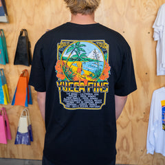 Yucca World Tour Men's T-Shirt - Black - Yucca Fins