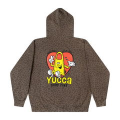 Yucca Heart Unisex Hoodie - Leopard - Yucca Fins