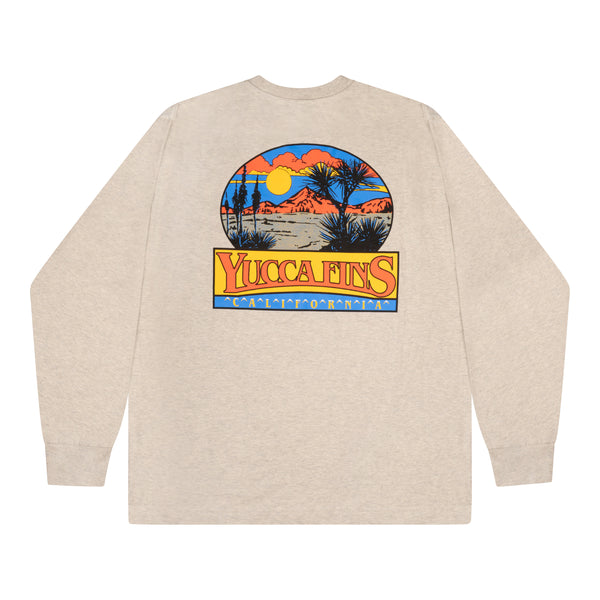 Yucca Desert Men's Long Sleeve T-Shirt - Yucca Fins
