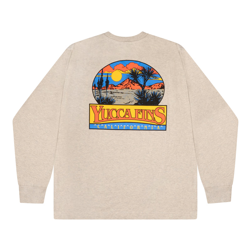 Yucca Desert Men's Long Sleeve T-Shirt - Yucca Fins