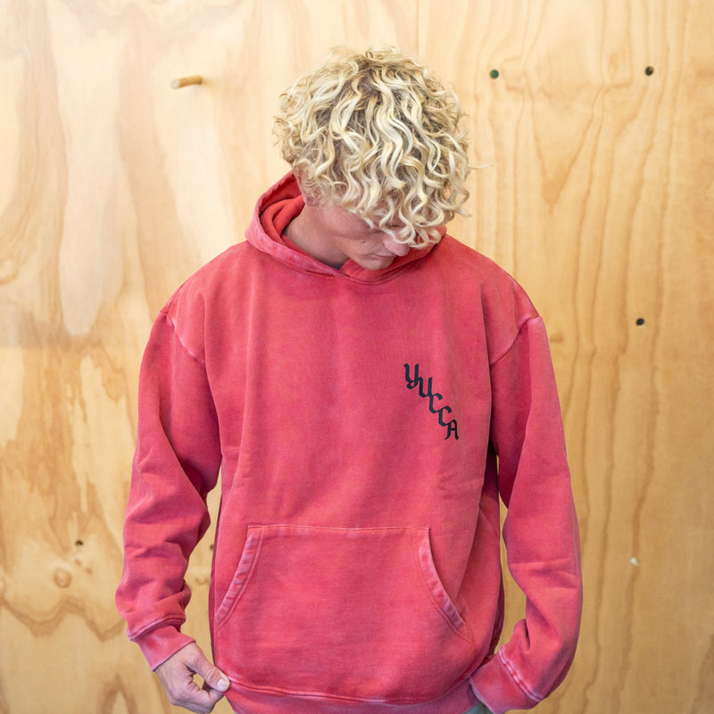 Yucca Yin Yang Hoodie - Vintage Red - Yucca Fins