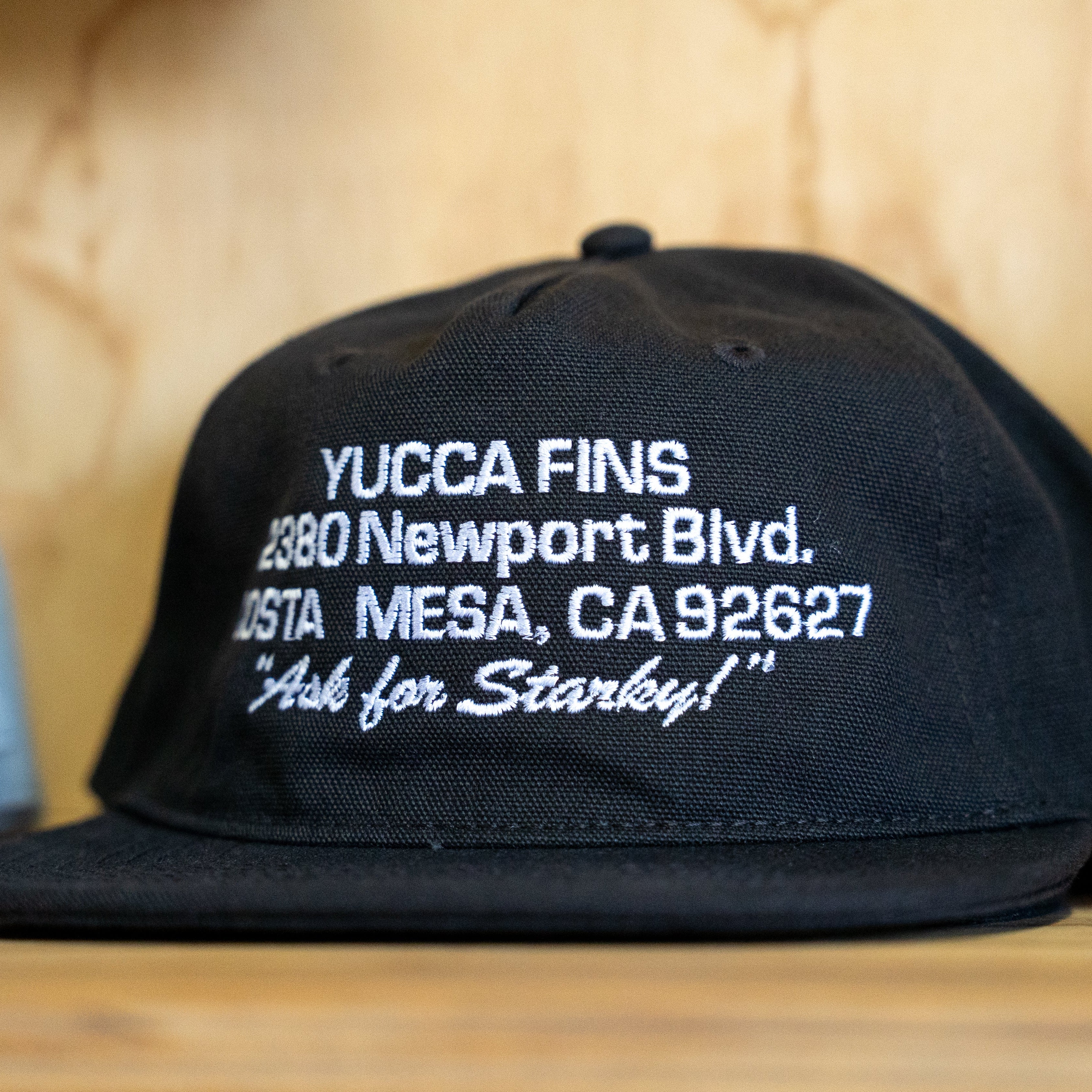 Yucca Ask for Starky Snapback Hat - Black