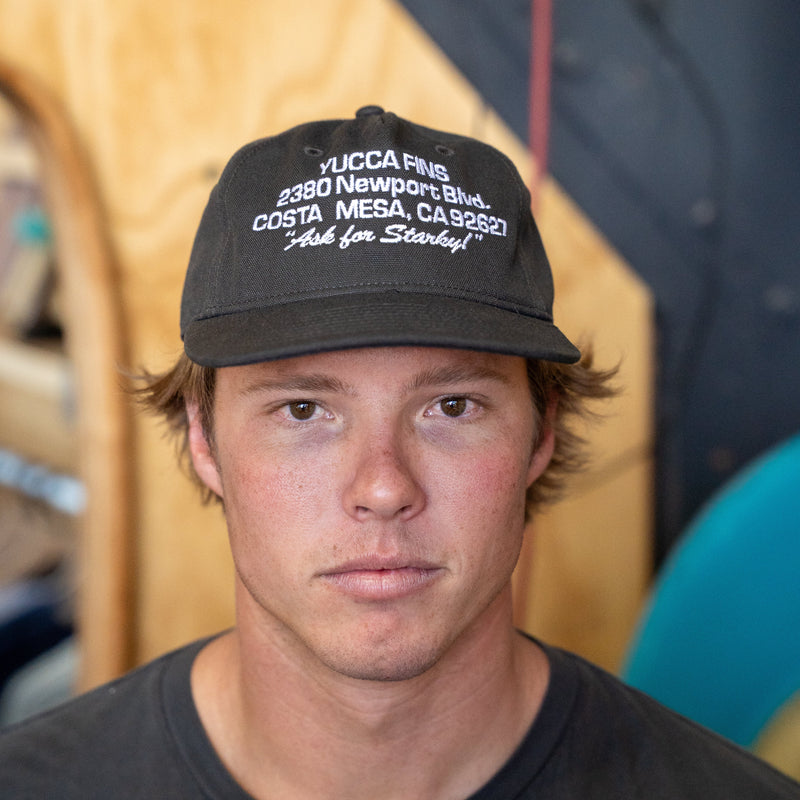 Yucca Ask for Starky Snapback Hat - Black - Yucca Fins