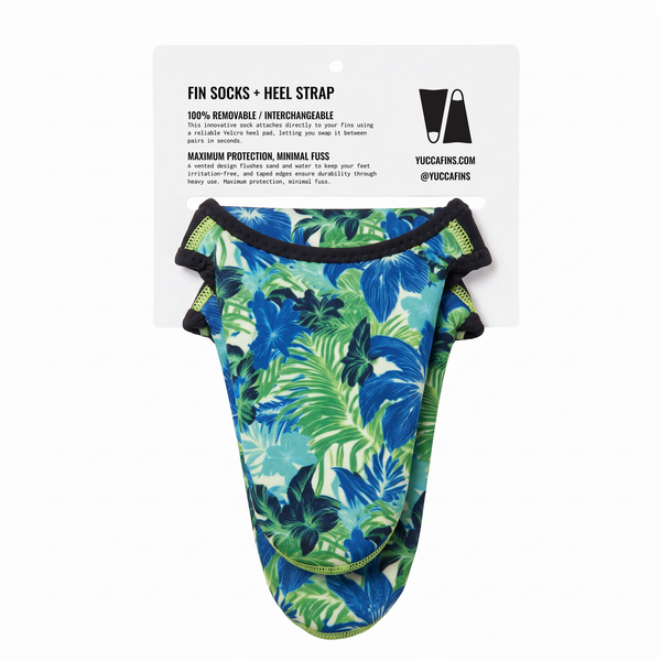 Yucca Premium Fin Socks - Aloha Blue - Yucca Fins