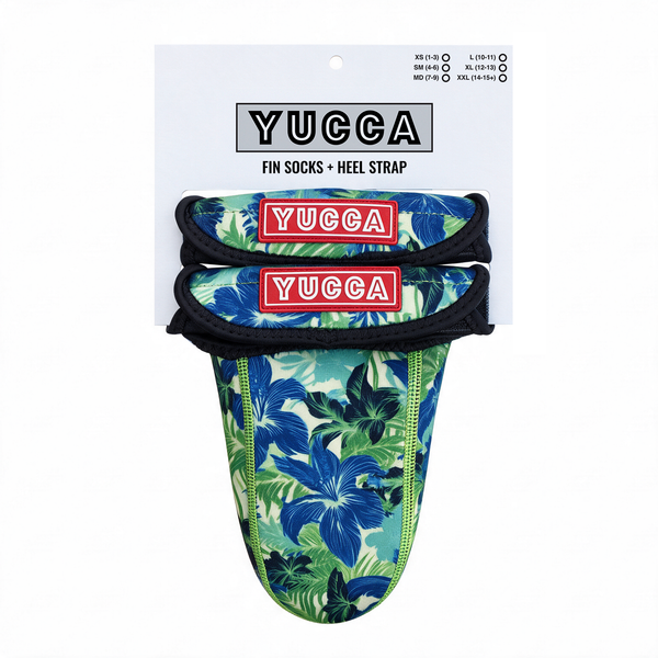 Yucca Premium Fin Socks - Aloha Blue