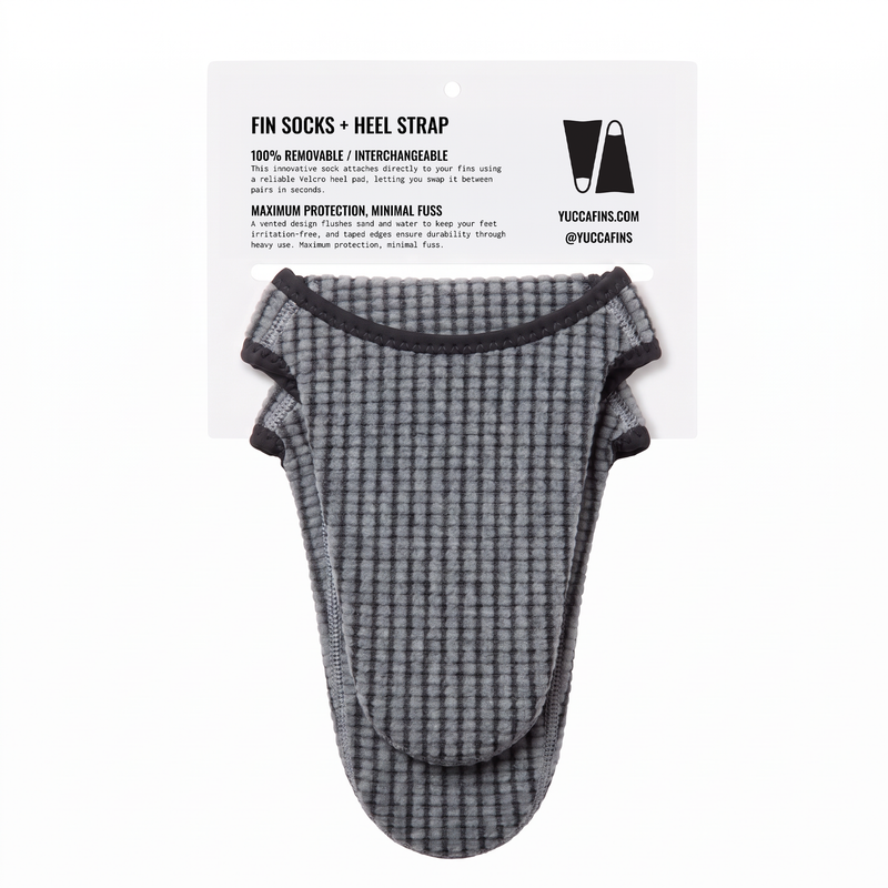 Yucca Premium Fin Socks - Grey Wool
