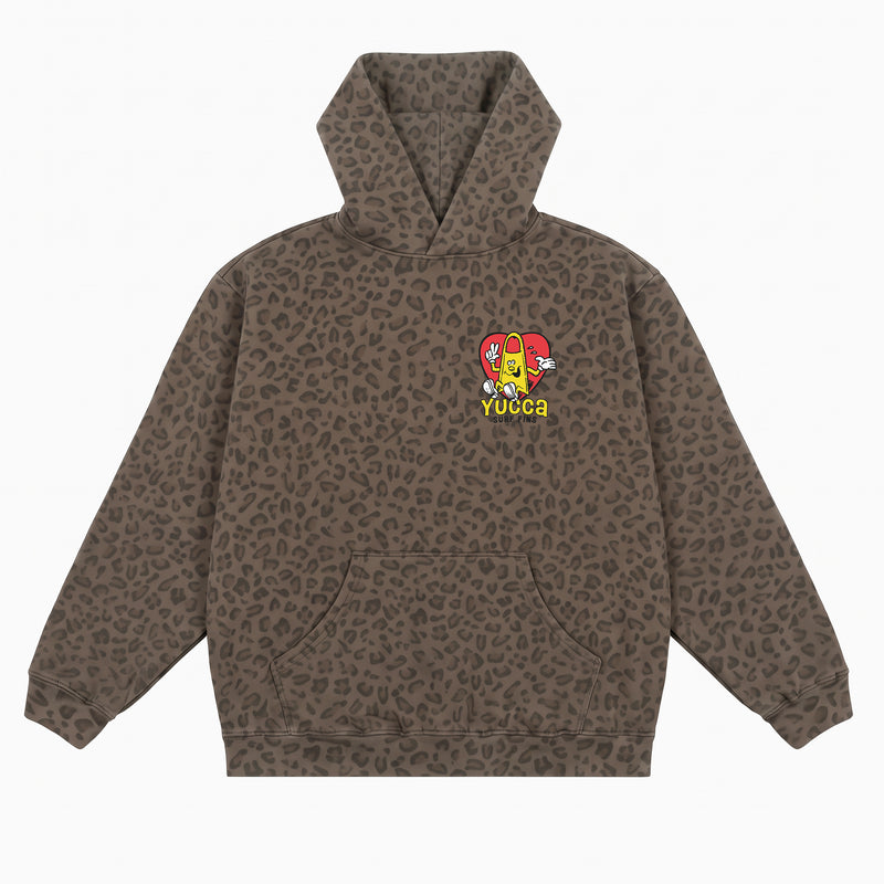 Yucca Heart Unisex Hoodie - Leopard
