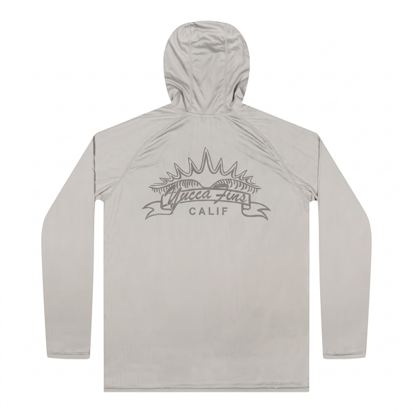 Yucca Unisex Sun Hoody - Liquid Sage Gray - Yucca Fins