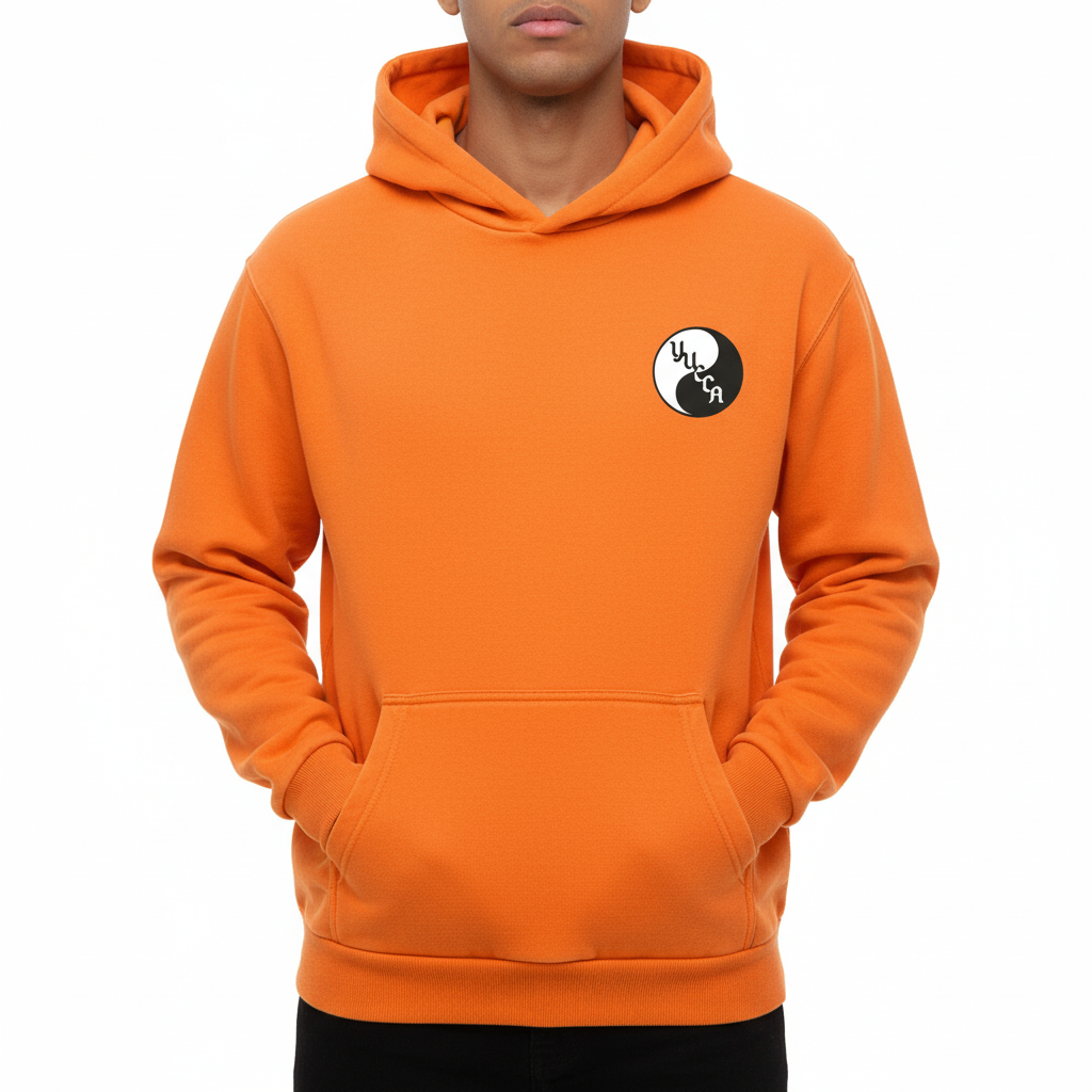 Yucca Yin Yang Hoodie Orange - Yucca Fins