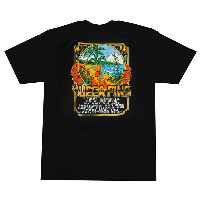 Yucca World Tour Men's T-Shirt - Black