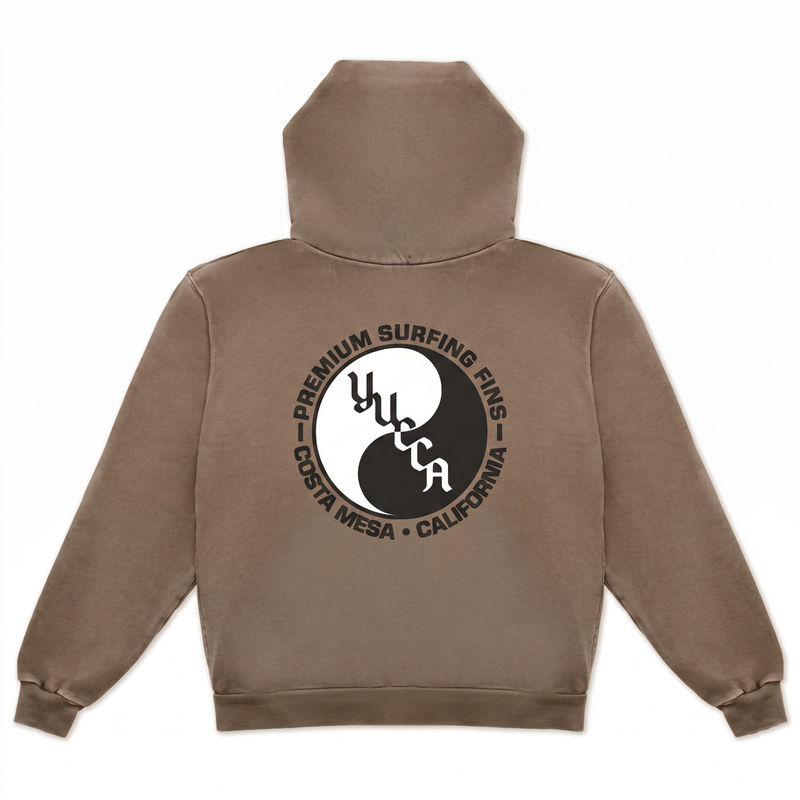 Yucca Yin Yang Hoodie - Brown