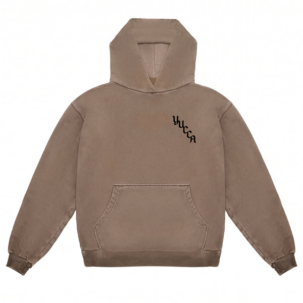 Yucca Yin Yang Hoodie - Brown