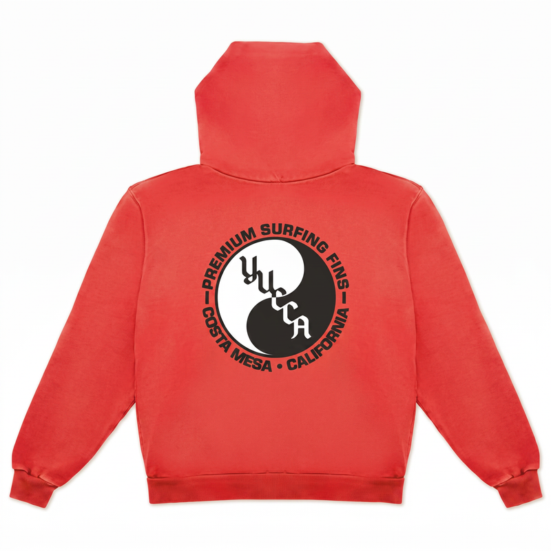 Yucca Yin Yang Hoodie - Vintage Red