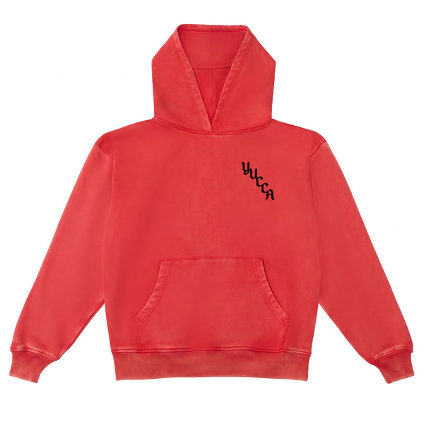 Yucca Yin Yang Hoodie - Vintage Red