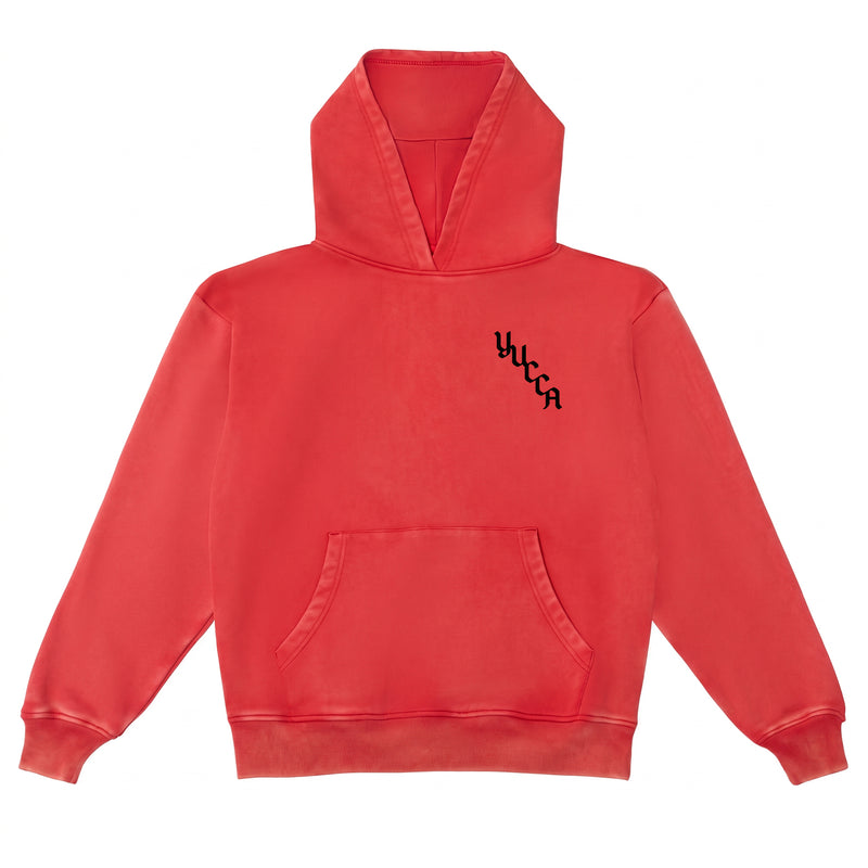 Yucca Yin Yang Hoodie - Vintage Red