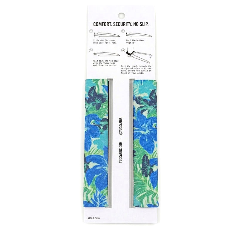 Yucca Fin Savers + Heel Strap - Aloha Blue - Yucca Fins