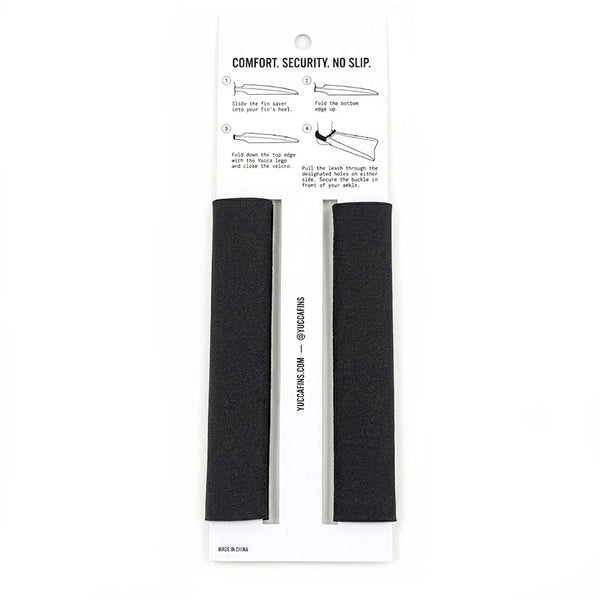 Yucca Fin Savers + Heel Strap - Black - Yucca Fins