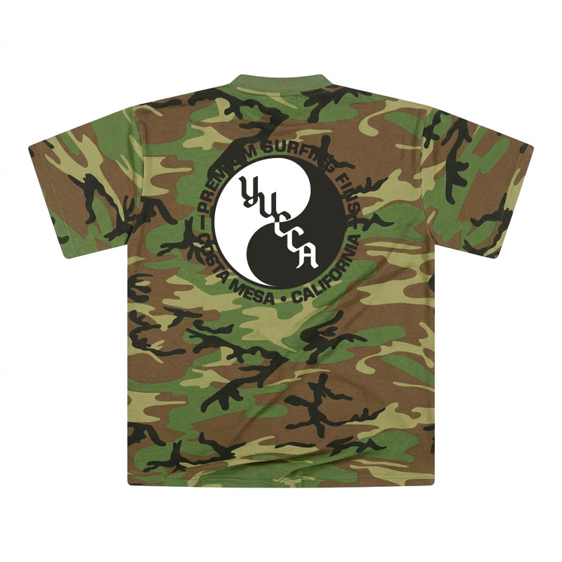 Yucca Woodland Camo Men's T-Shirt - Yucca Fins