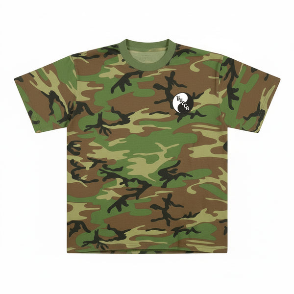 Yucca Woodland Camo Men's T-Shirt - Yucca Fins