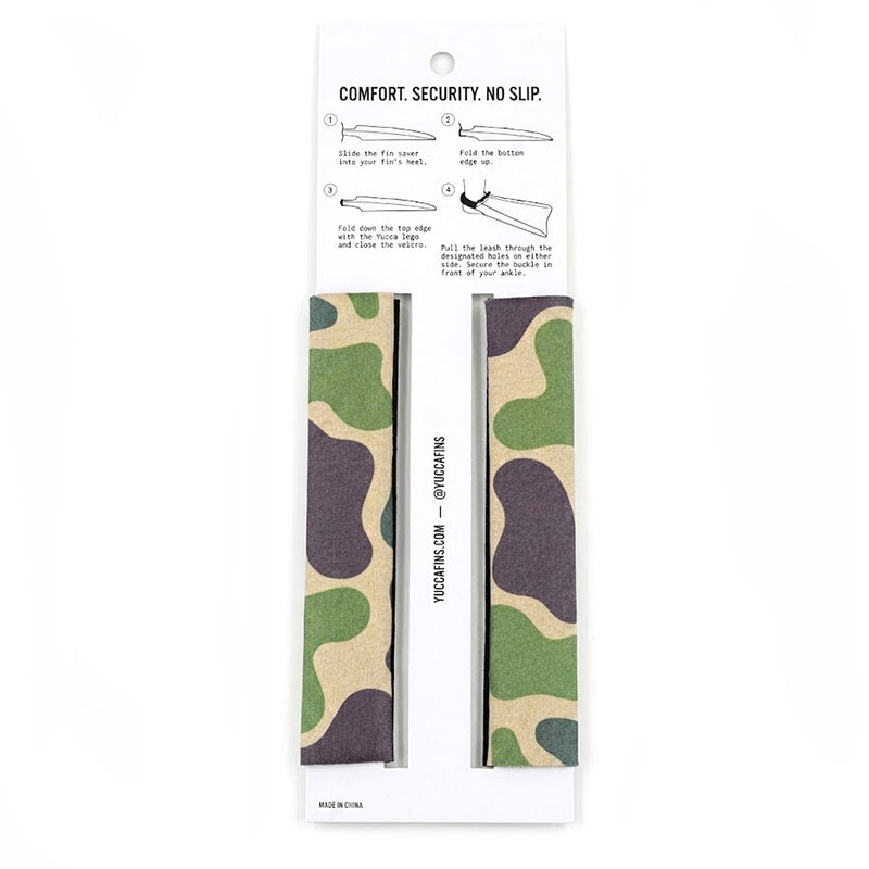 Yucca Fin Savers + Heel Strap - Camo - Yucca Fins