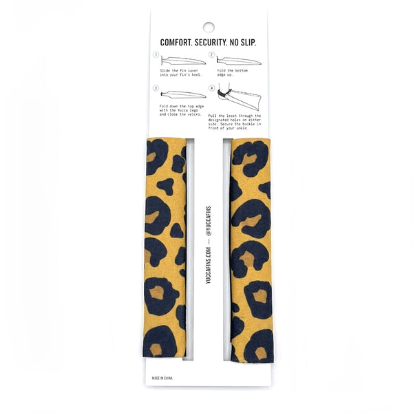 Yucca Fin Savers + Heel Strap - Leopard - Yucca Fins
