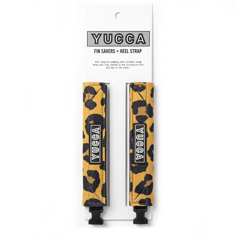 Yucca Fin Savers + Heel Strap - Leopard - Yucca Fins